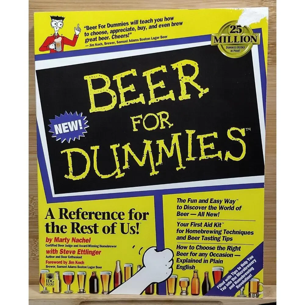Beer For Dummies by Marty Nachel and Steve Ettlinger - Paperback Book